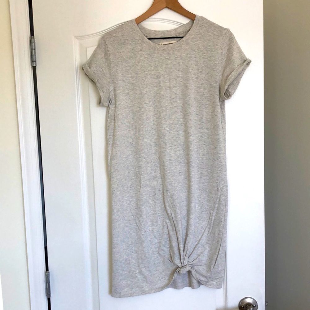 LUCKY BRAND MEDIUM GRAY DRESS